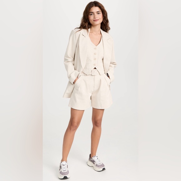 NWT BLANK NYC Bleached Blazer w/Contrast Sleeve, SMALL - Picture 5 of 10